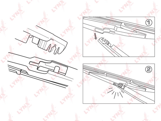 LYNXAUTO LR35T - Щетки стеклоочистителя