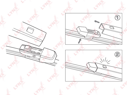 LYNXAUTO LR38K - Щетки стеклоочистителя