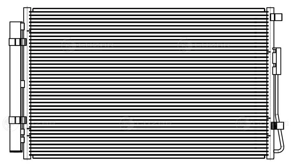LUZAR LRAC 0820 - Радиатор кондиционера