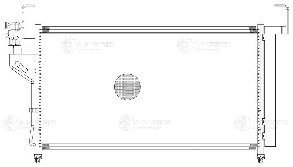 LUZAR LRAC 08H4 - Радиатор кондиционера