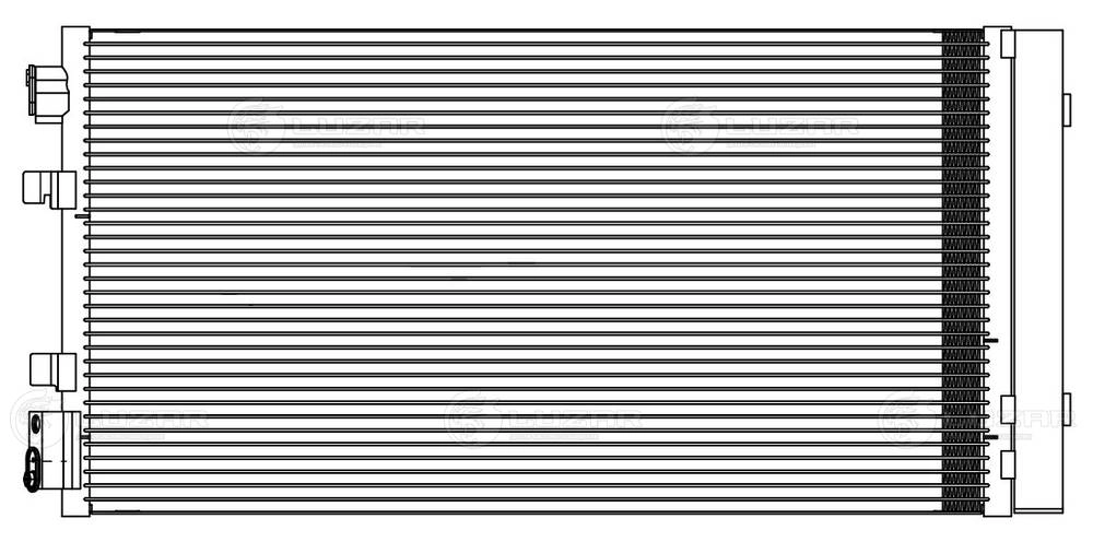 LUZAR LRAC 0916 - Радиатор кондиционера