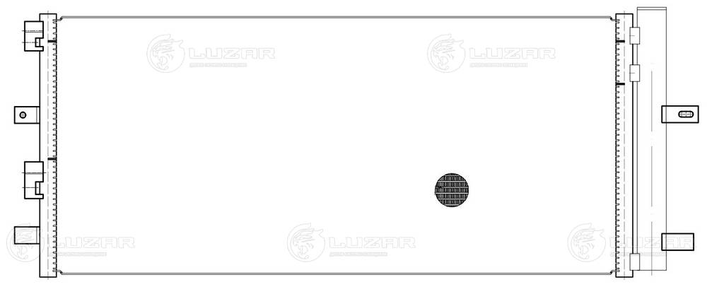 LUZAR LRAC 1042 - Радиатор кондиционера