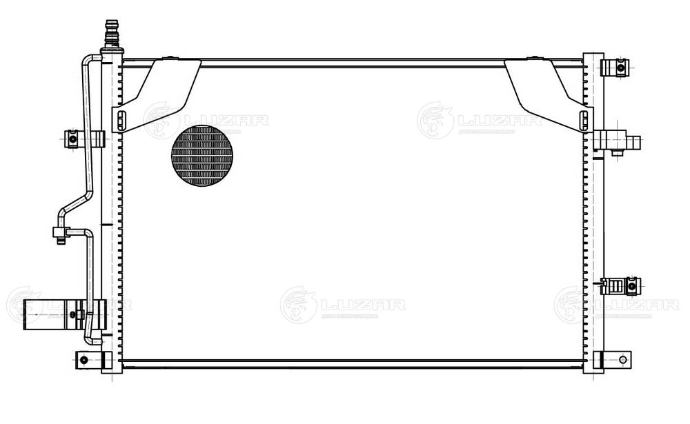 LUZAR LRAC 1055 - Радиатор кондиционера