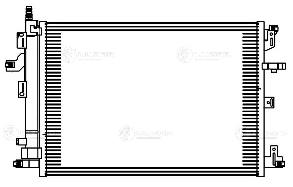 LUZAR LRAC 1057 - Радиатор кондиционера