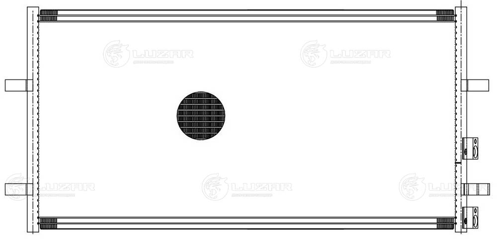 LUZAR LRAC 10CC - Радиатор кондиционера