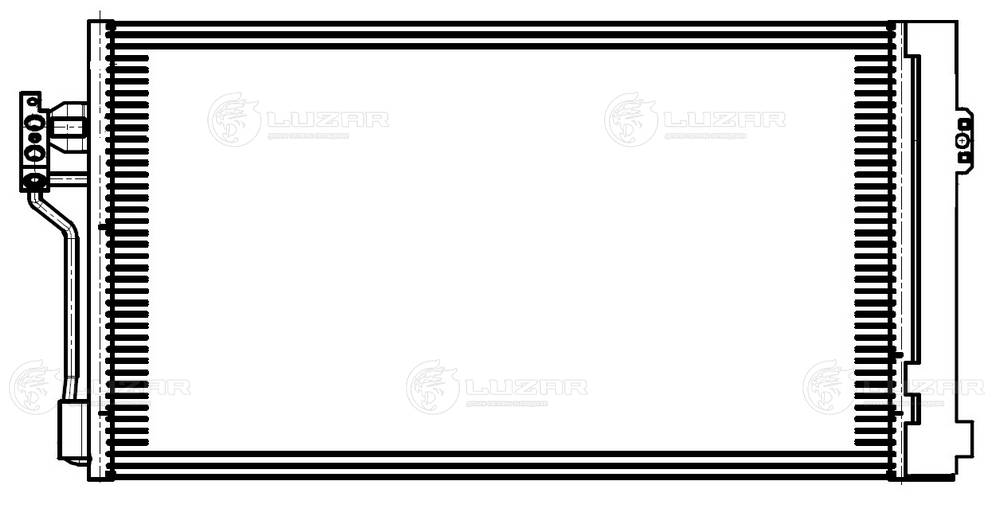 LUZAR LRAC 1504 - Радиатор кондиционера