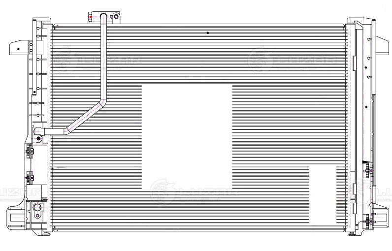 LUZAR LRAC 1512 - Радиатор кондиционера