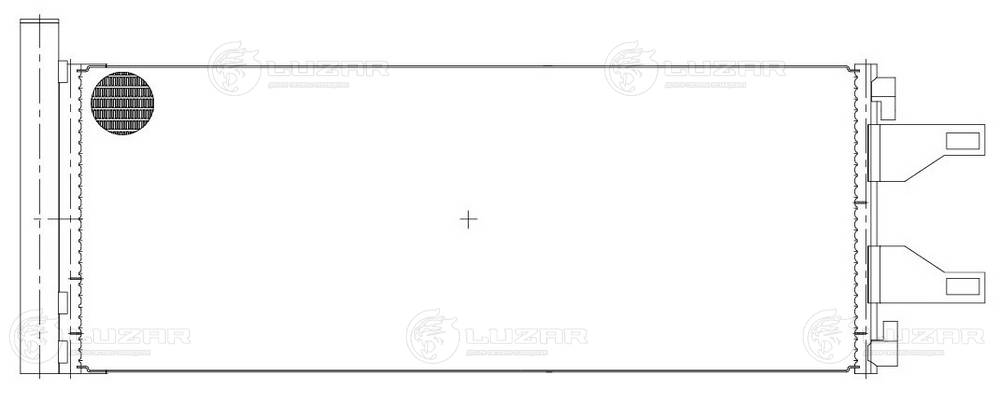 LUZAR LRAC 1680 - Радиатор кондиционера