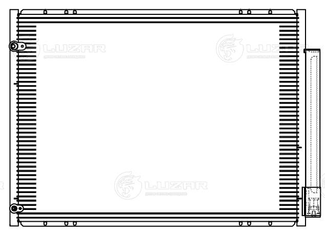 LUZAR LRAC 1930 - Радиатор кондиционера