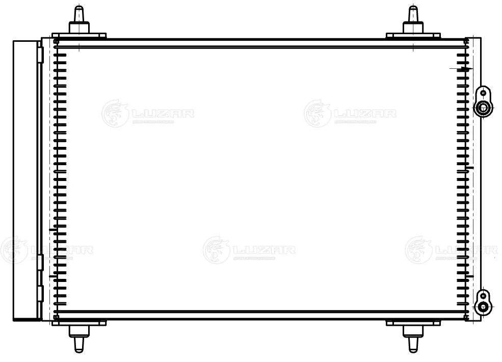 LUZAR LRAC 20GH - Радиатор кондиционера