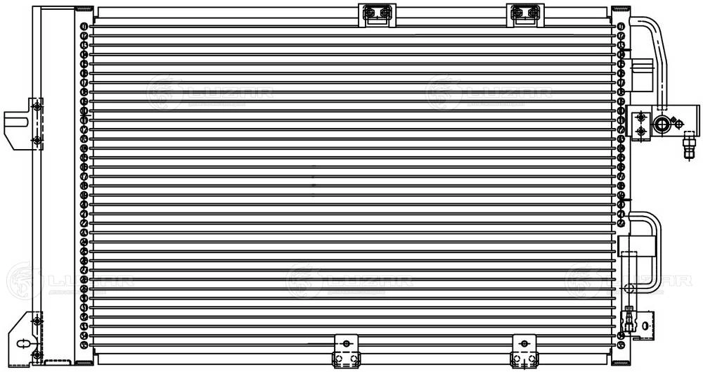 LUZAR LRAC 2127 - Радиатор кондиционера