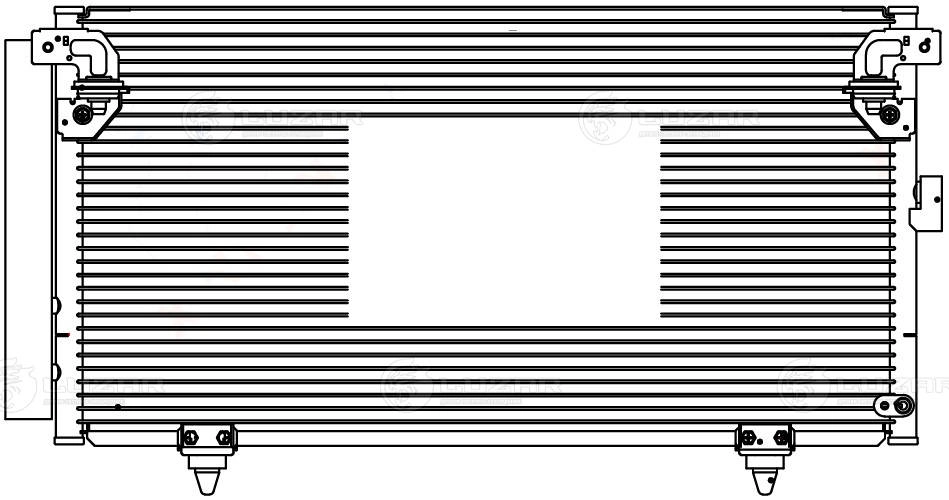 LUZAR LRAC 2201 - Радиатор кондиционера