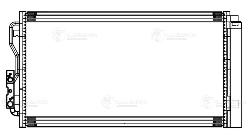 LUZAR LRAC 26111 - Радиатор кондиционера