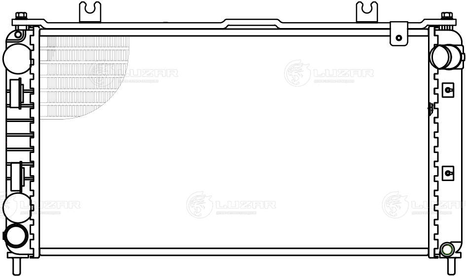 LUZAR LRc 0195 - Радиатор охлаждения