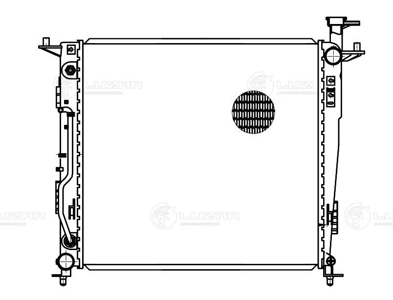 LUZAR LRc 08129 - Радиатор охлаждения