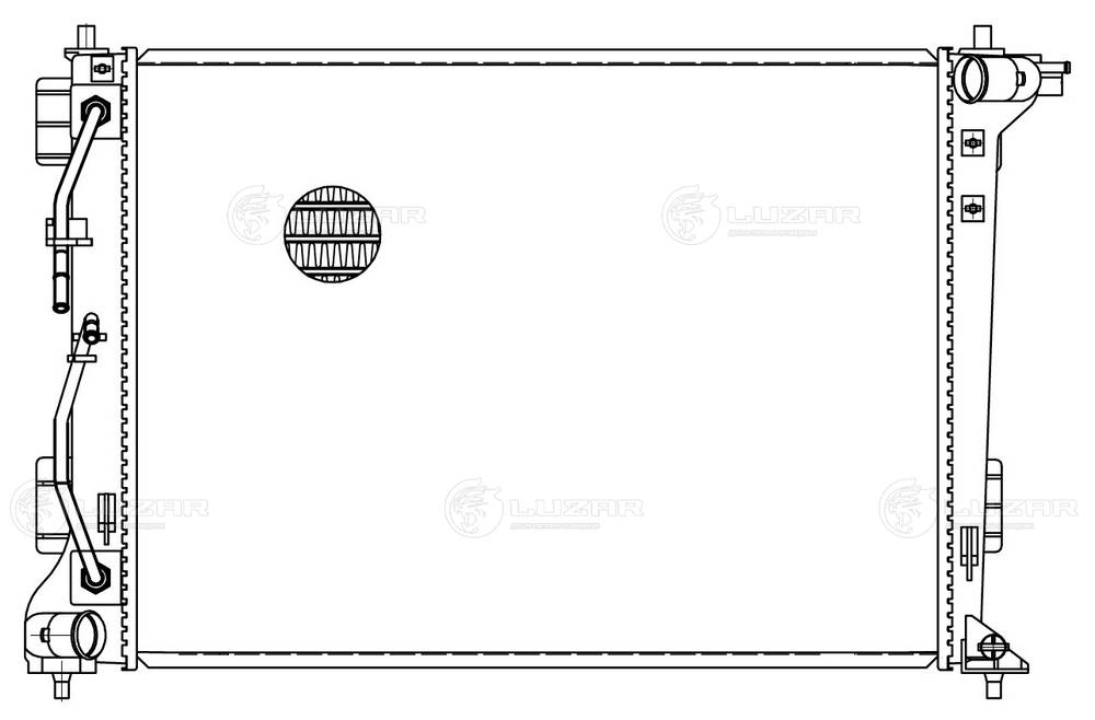LUZAR LRc 08135 - Радиатор охлаждения