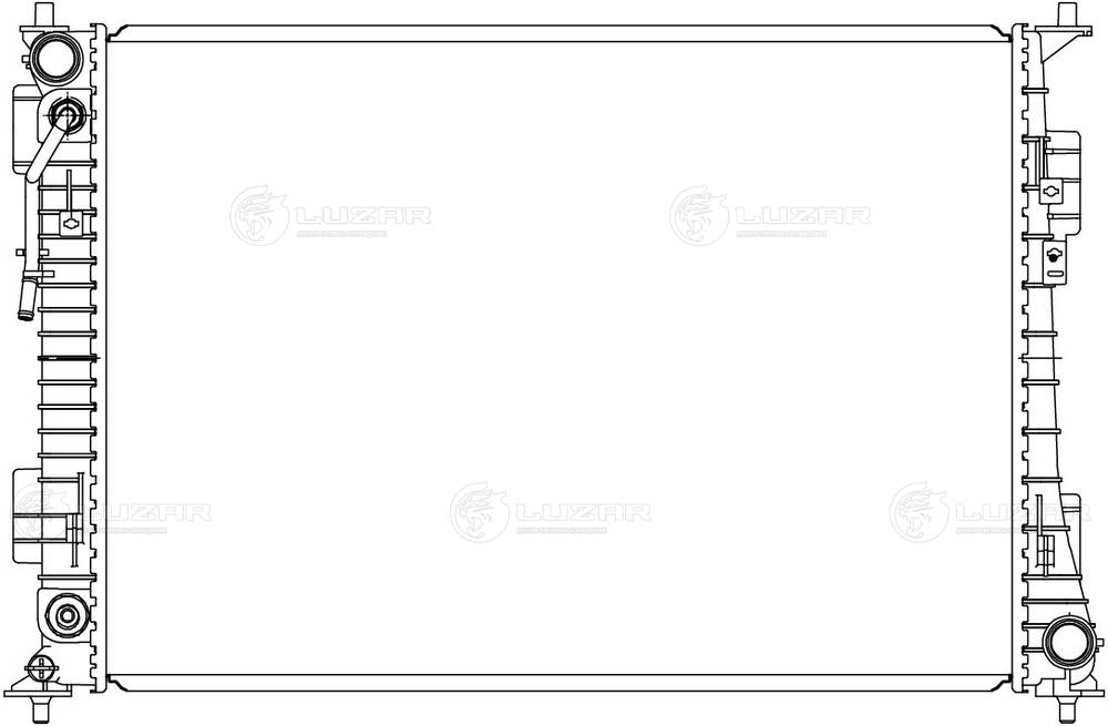 LUZAR LRc 0870 - Радиатор охлаждения