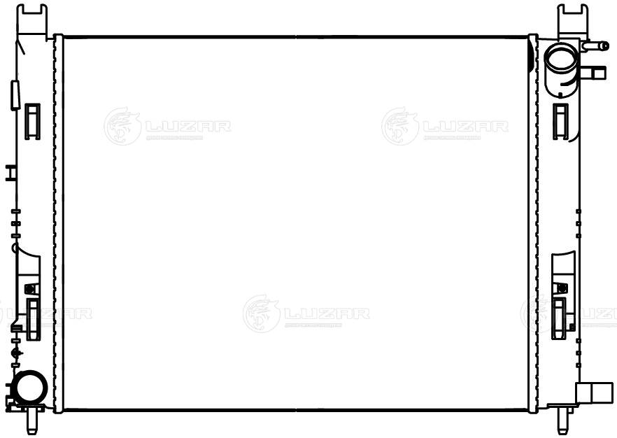 LUZAR LRc 0901 - Радиатор охлаждения