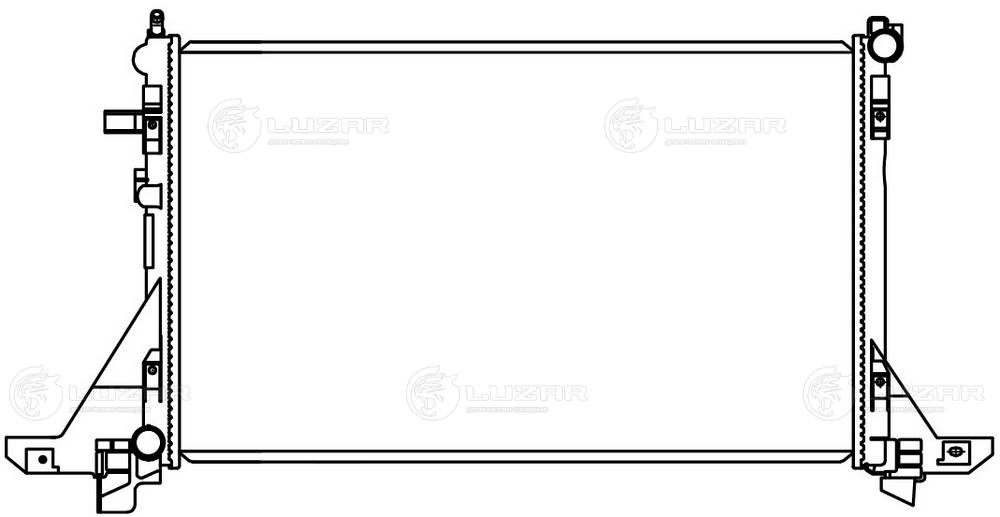 LUZAR LRc 0967 - Радиатор охлаждения