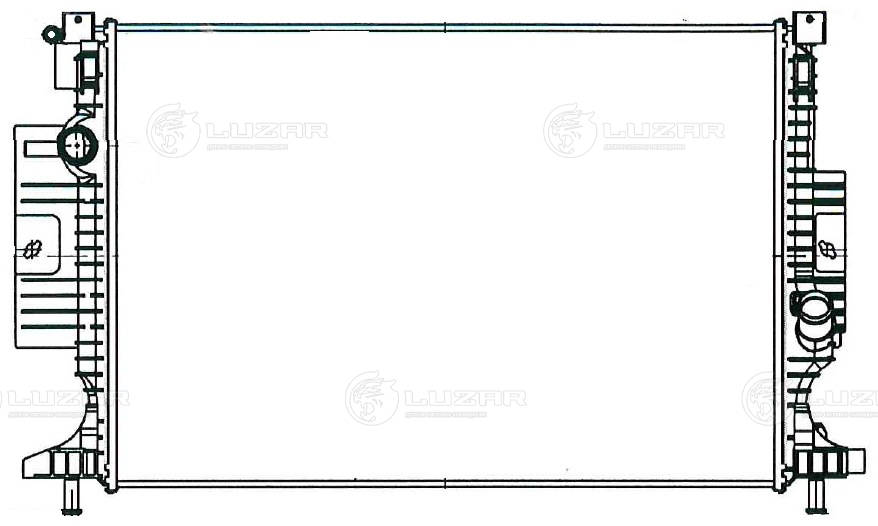 LUZAR LRc 1006 - Радиатор охлаждения