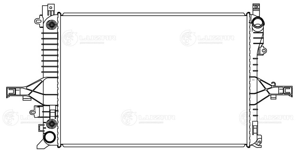 LUZAR LRc 10156 - Радиатор охлаждения