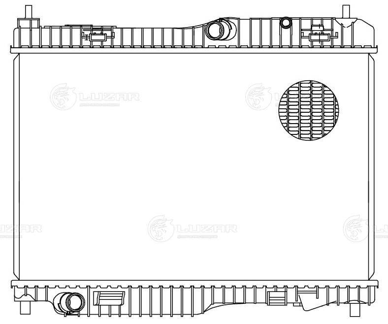 LUZAR LRc 1086 - Радиатор охлаждения