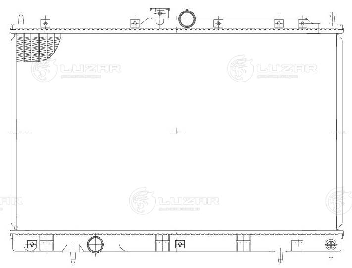LUZAR LRc 1135 - Радиатор охлаждения