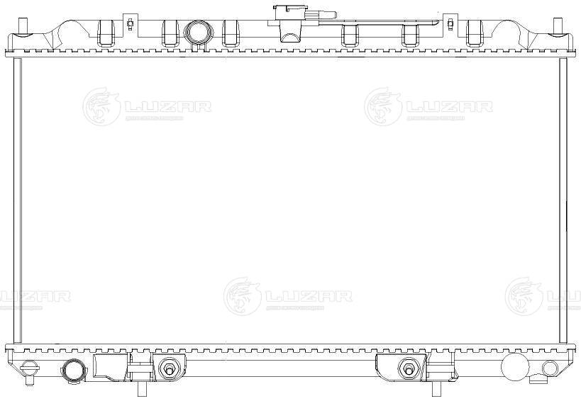 LUZAR LRc 14111 - Радиатор охлаждения