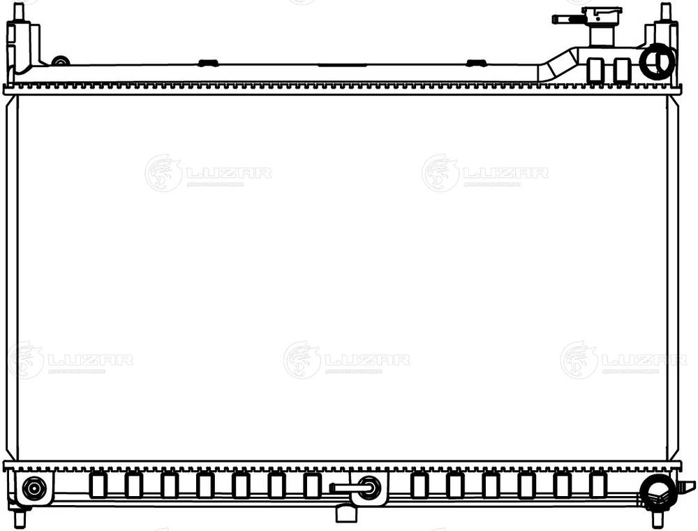 LUZAR LRc 1412 - Радиатор охлаждения