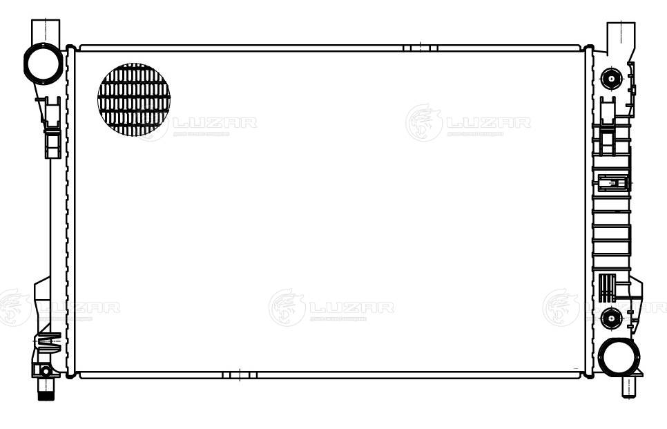 LUZAR LRc 15103 - Радиатор охлаждения