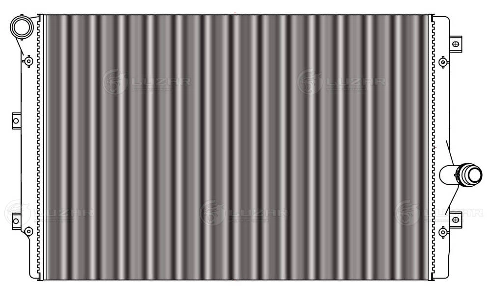 LUZAR LRc 1803 - Радиатор охлаждения