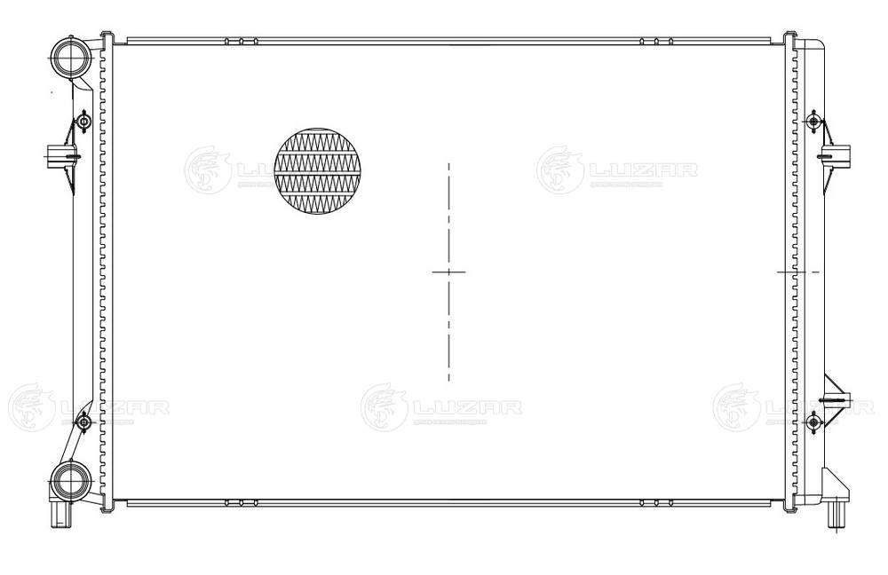 LUZAR LRc 18182 - Радиатор охлаждения