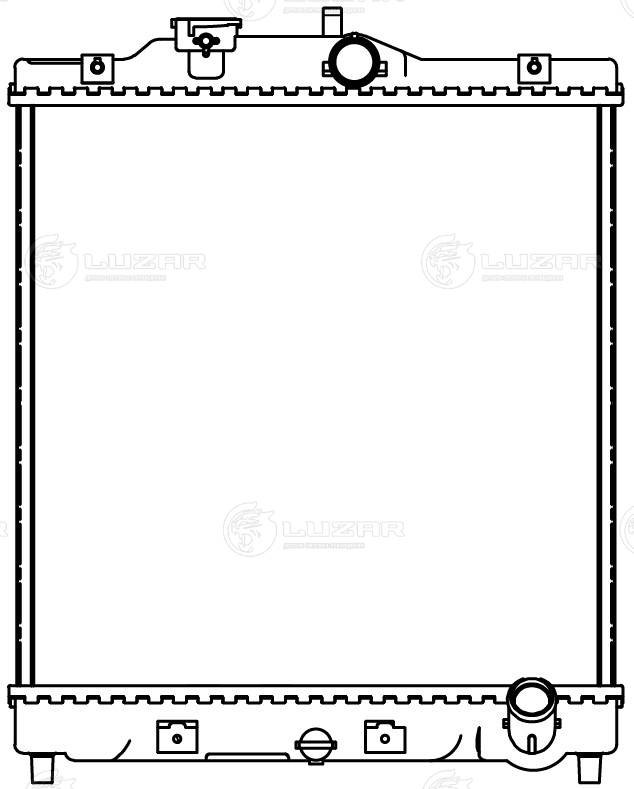 LUZAR LRc 2309 - Радиатор охлаждения