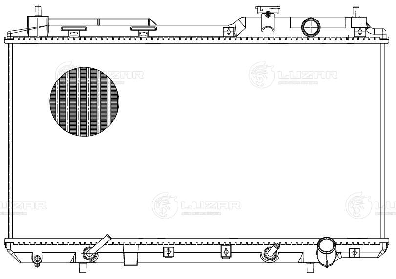 LUZAR LRc 2317 - Радиатор охлаждения