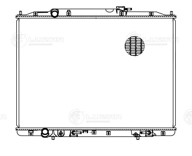 LUZAR LRc 2318 - Радиатор охлаждения