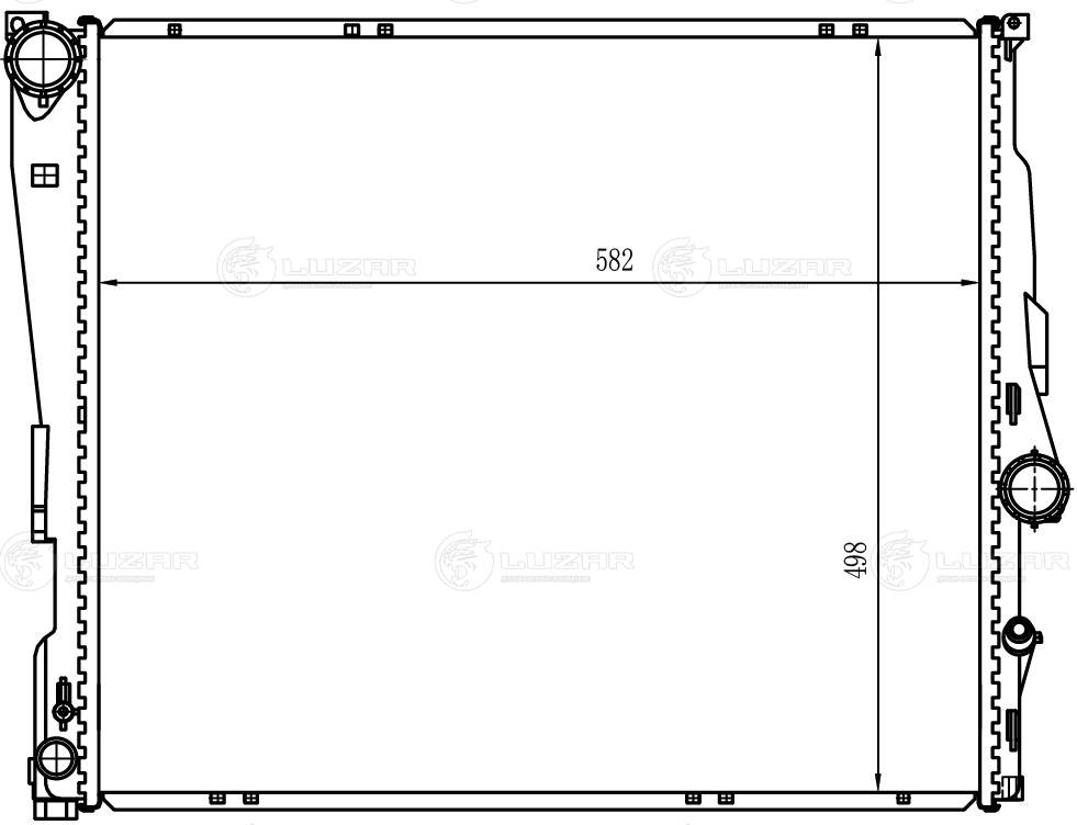 LUZAR LRc 26182 - Радиатор охлаждения