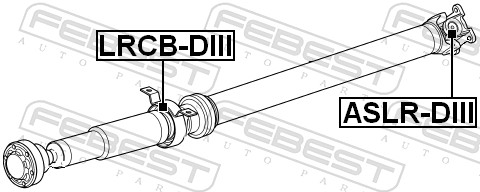 FEBEST LRCB-DIII - Подвесной подшипник