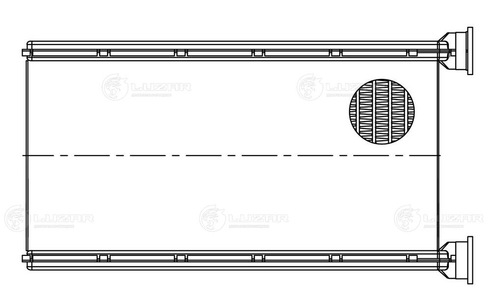 LUZAR LRh 1152 - Радиатор печки