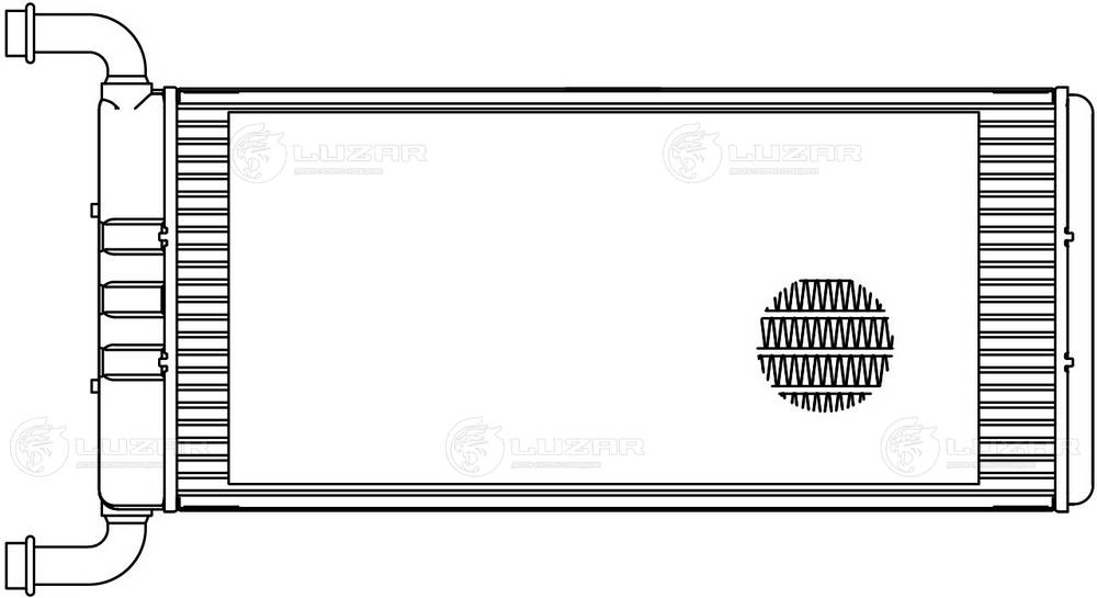 LUZAR LRh 1502 - Радиатор печки