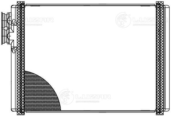 LUZAR LRh 1880 - Радиатор печки