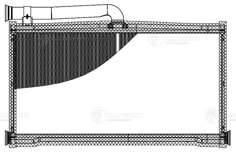 LUZAR LRh 1882 - Радиатор печки