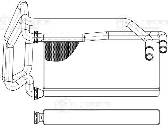 LUZAR LRh 1928 - Радиатор печки