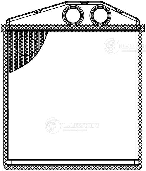 LUZAR LRh 2111 - Радиатор печки