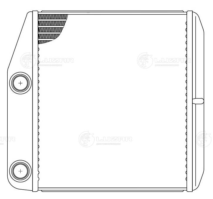 LUZAR LRh 2112 - Радиатор печки