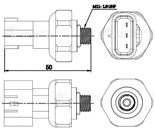 LUZAR LRPS 1918 - Датчик давления кондиционера