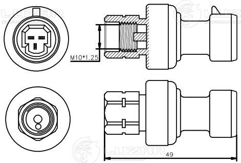 LUZAR LRPS 2129 - Датчик давления кондиционера