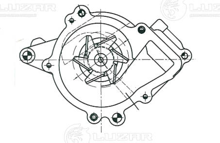 LUZAR LWP 0544 - Водяной насос - помпа