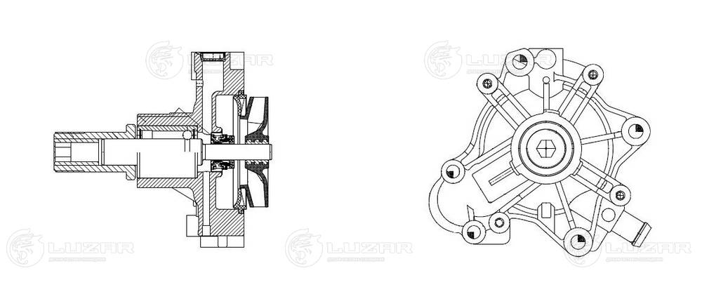 LUZAR LWP 1681 - Водяной насос - помпа