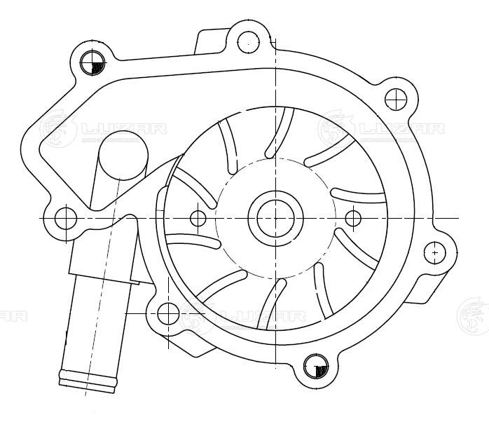 LUZAR LWP 1751 - Водяной насос - помпа