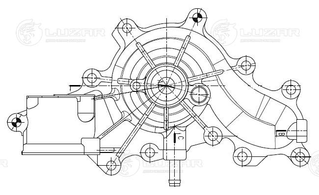 LUZAR LWP 1945 - Водяной насос - помпа